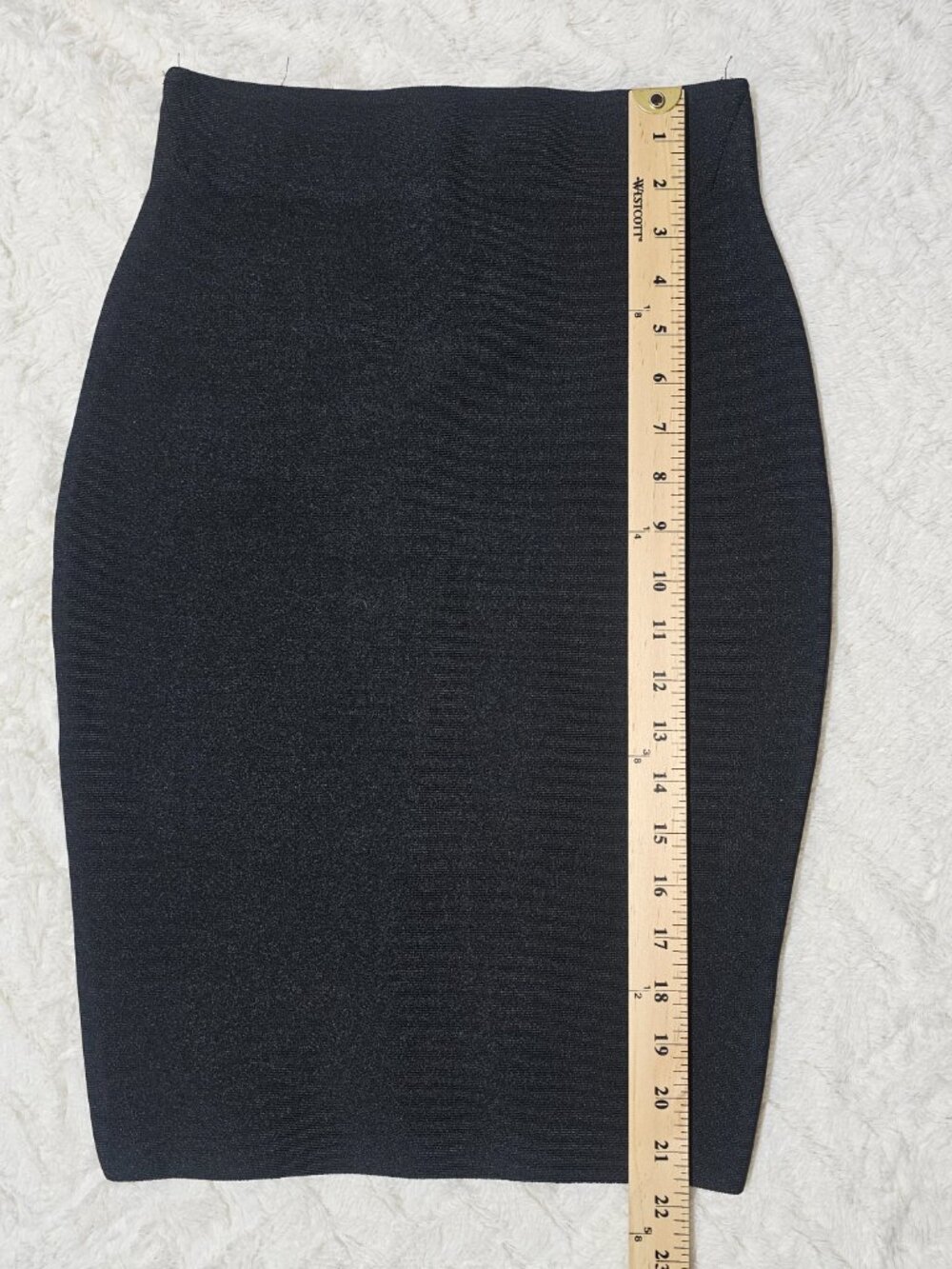 Chocolate Usa Women's Pencil High Waist Work Bodycon Business Skirt Size S Black - Picture 2 of 6